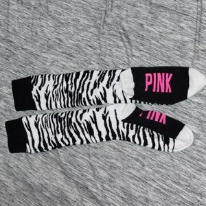 PINK Zebra Socks